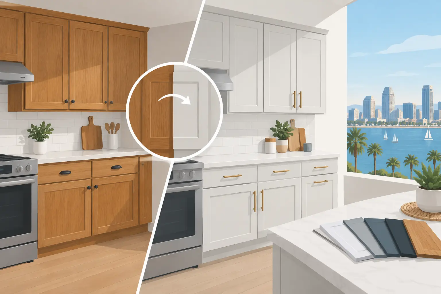 Cabinet Refacing Cost for San Diego Kitchens